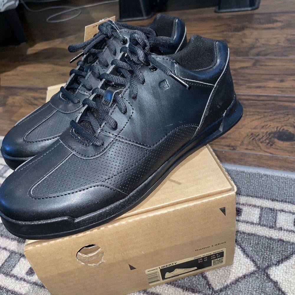 Shoes For Crews US 10 Womens Liberty Work Shoes Black Lace Up Low Top New